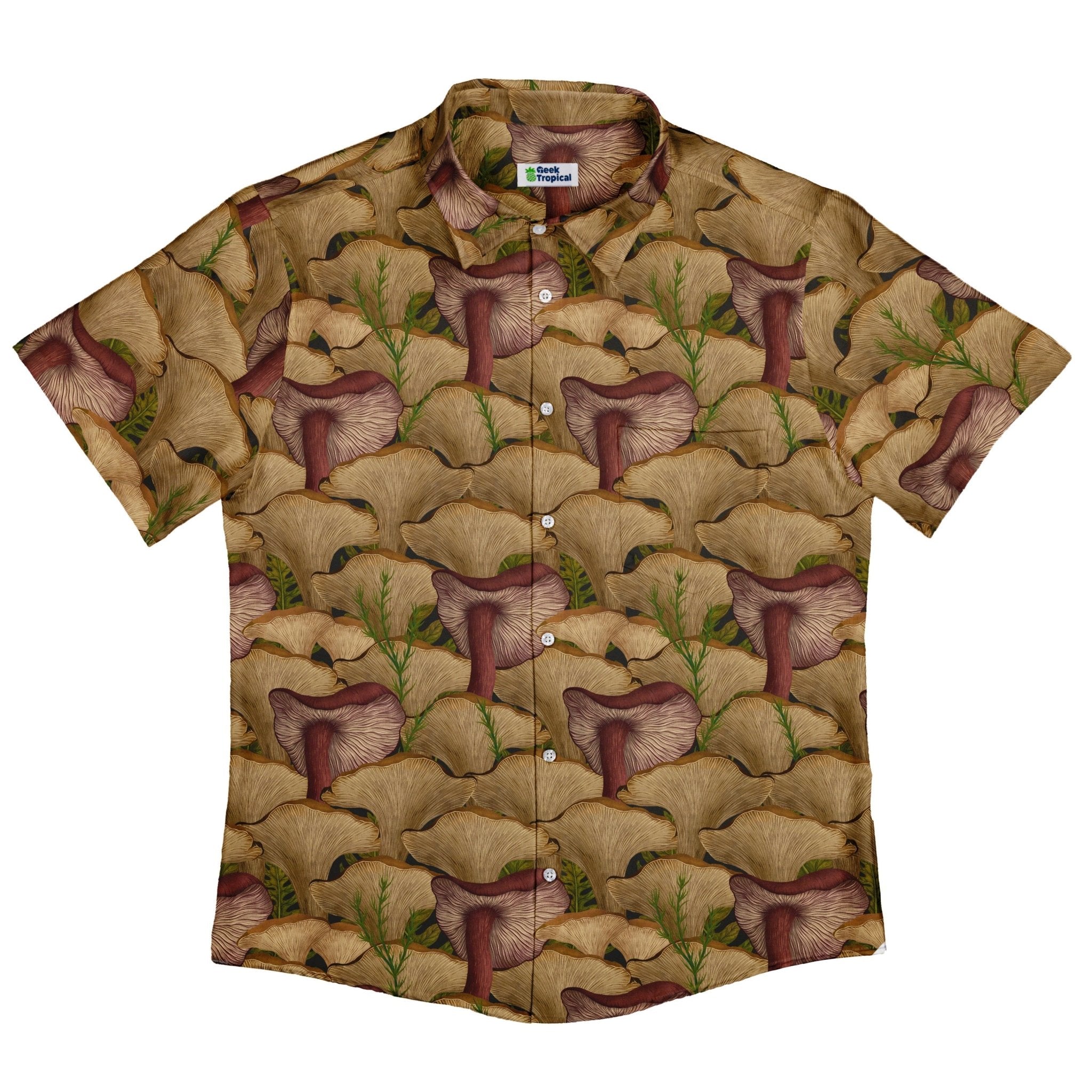 Episodic Oyster Mushroom Button Up Shirt - XS - Button Down Shirt - No Pocket -
