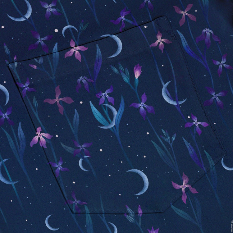 Episodic Scented Moonlight Button Up Shirt - XS - Hawaiian Shirt - No Pocket -