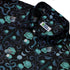 Episodic Serpent Garden Blue Button Up Shirt - XS - Hawaiian Shirt - No Pocket -
