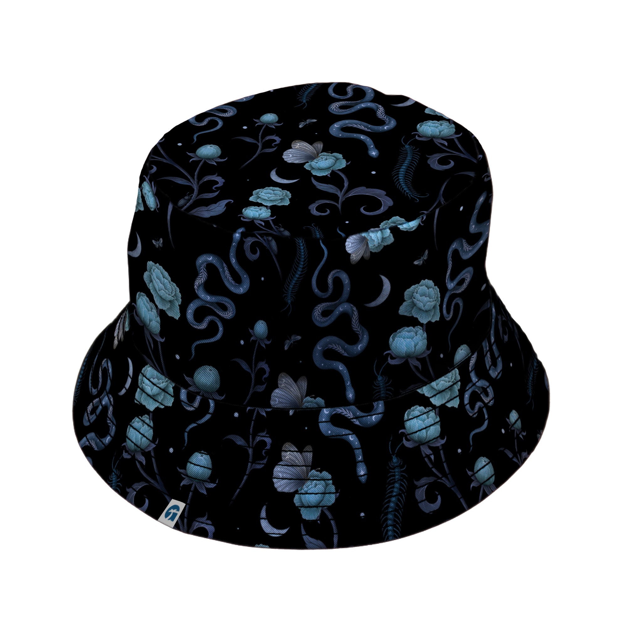 Episodic Serpent Garden Blue Space Bucket Hat - M - Black Stitching - -