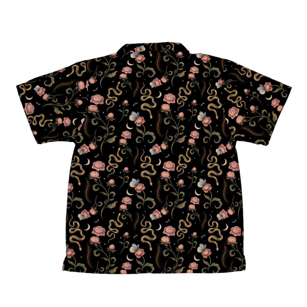 Episodic Serpent Garden Pink Space Youth Hawaiian Shirt - YXS - -