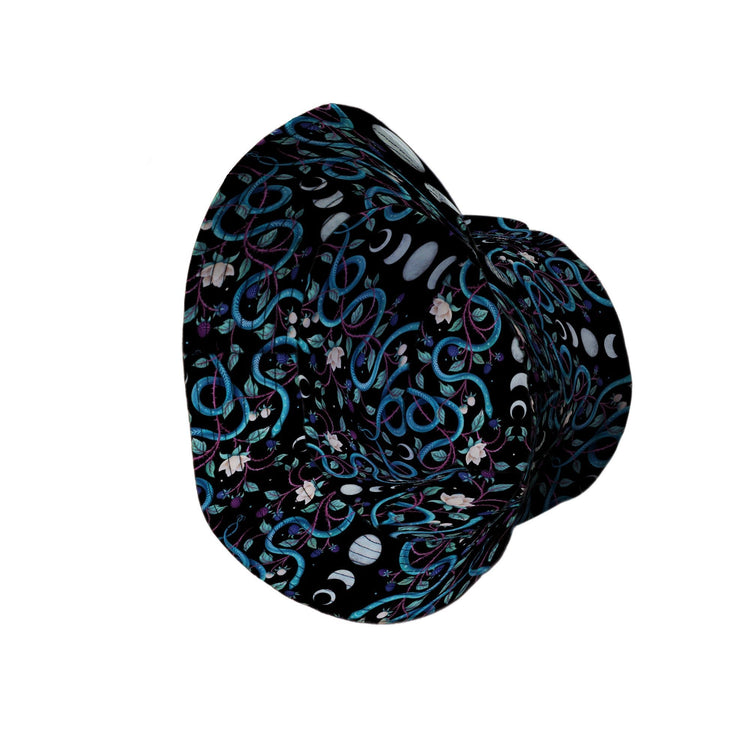 Episodic Serpent Moon Bucket Hat - M - Grey Stitching - -