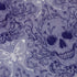 Episodic Skull Lavender Button Up Shirt - XS - Hawaiian Shirt - No Pocket -