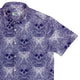 Episodic Skull Lavender Button Up Shirt - XS - Hawaiian Shirt - No Pocket -