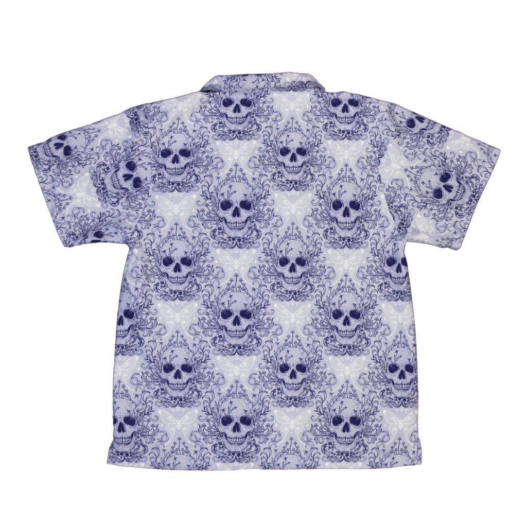 Episodic Skull Lavender Youth Hawaiian Shirt - YXS - -