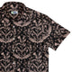 Episodic Thistle Home Black White Button Up Shirt - XS - Hawaiian Shirt - No Pocket -