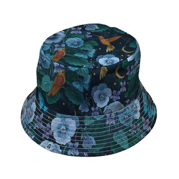 Episodic Violet Night Bucket Hat - M - Grey Stitching - -