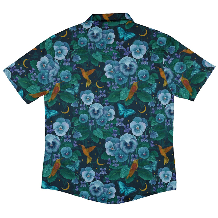 Episodic Violet Night Button Up Shirt - XS - Hawaiian Shirt - No Pocket -