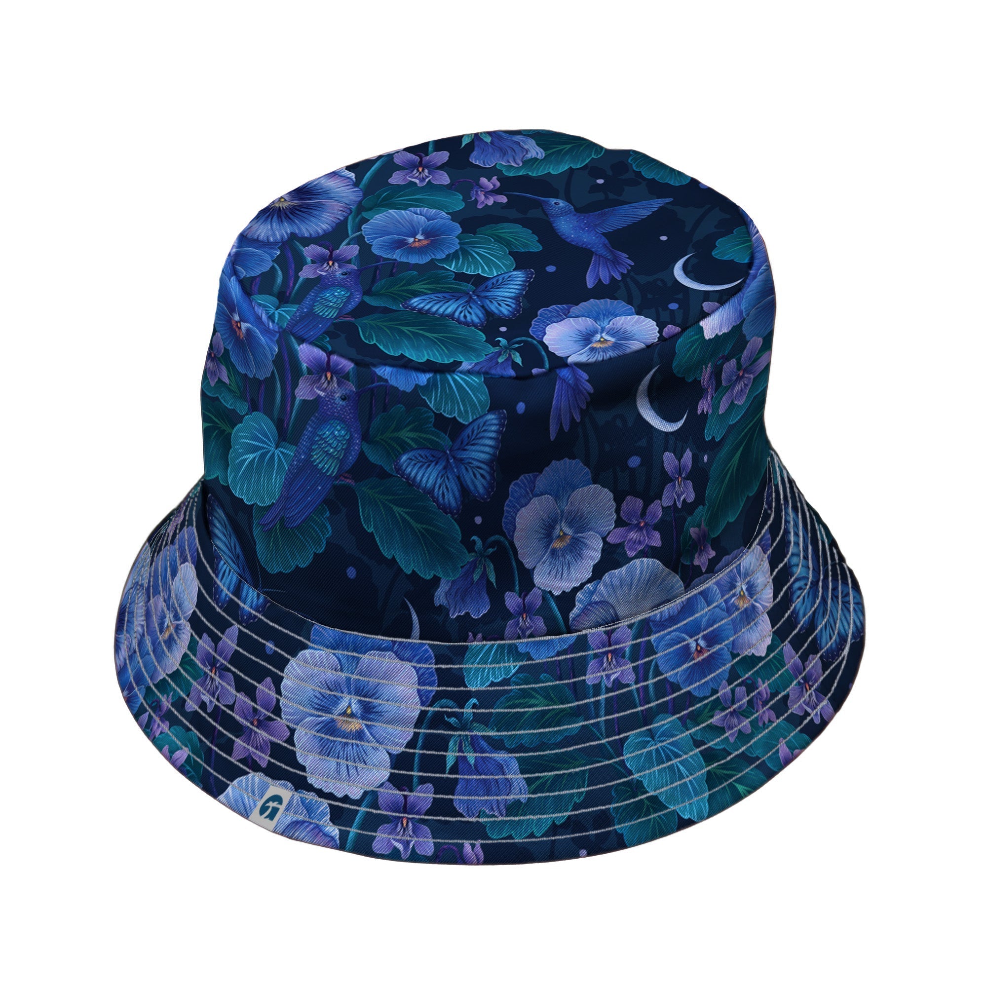 Episodic Violet Purple Night Bucket Hat - M - Grey Stitching - -