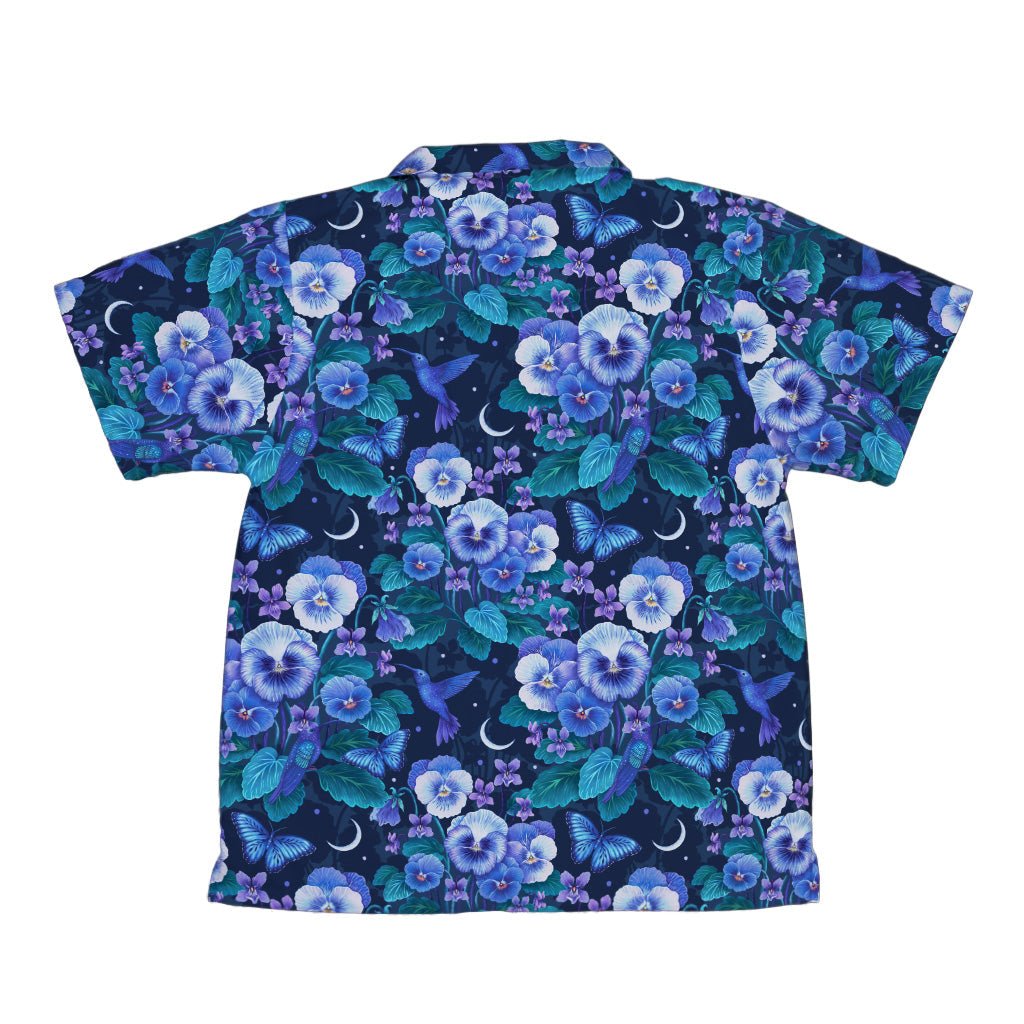 Episodic Violet Purple Night Youth Hawaiian Shirt - YXS - -