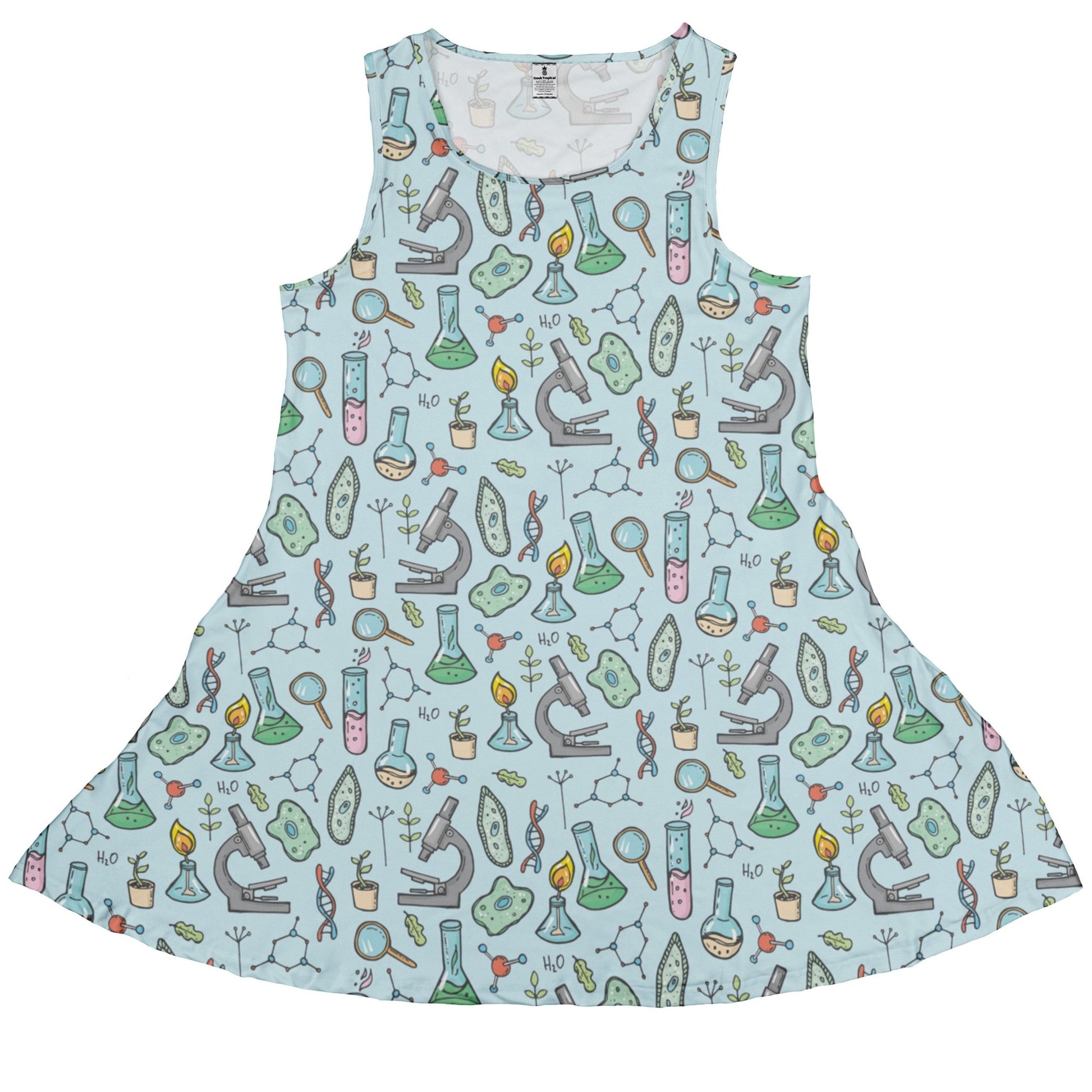 Science Bioengineer Germanation Sky Blue Dress Geek Nerd lifestyle photo lx - C science print