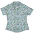science bioengineer Germanation Sky Blue Curvy Button Up Shirt Geek Nerd lifestyle photo science print women