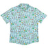 Science Bioengineer Germanation Sky Blue Button Up Shirt - adult sizing - science print -