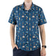 Ready - to - Ship Space Retro Arcade Button Up Shirt Geek Nerd adult sizing fix outer space & astronaut print