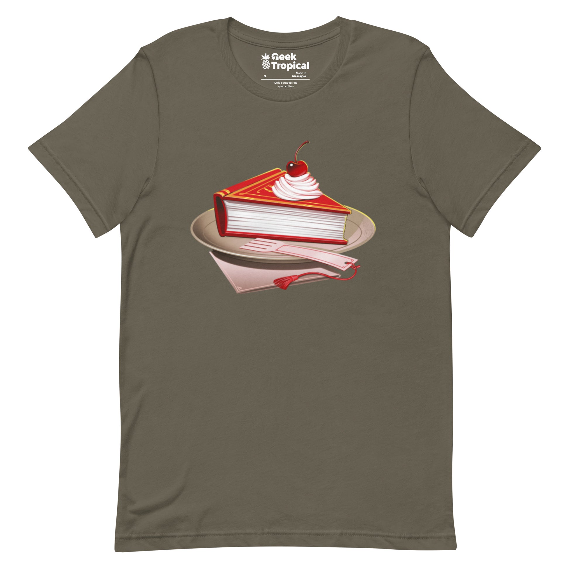 Pie Book T-Shirt Geek Nerd