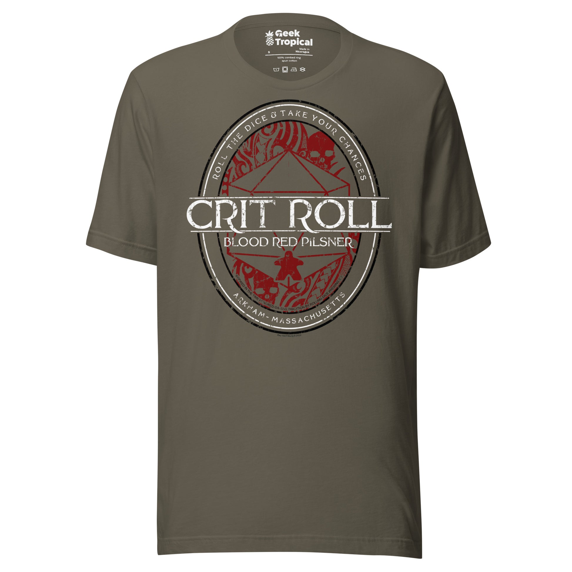 Arkham RPG Crit Roll T-Shirt Geek Nerd Advertise to Meta dnd & rpg print Fantasy Prints
