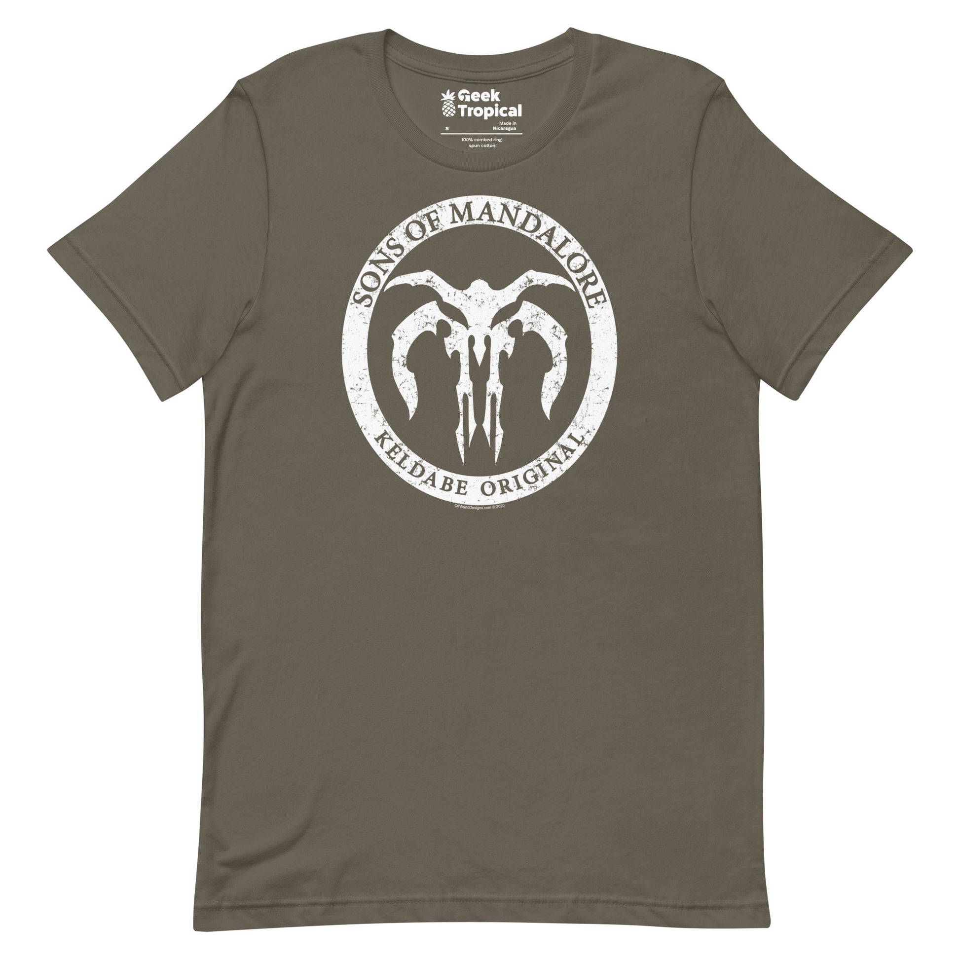 Sons of mandalore t-shirt Geek Nerd Advertise to Meta Fantasy Prints FLOW DESC WRITING