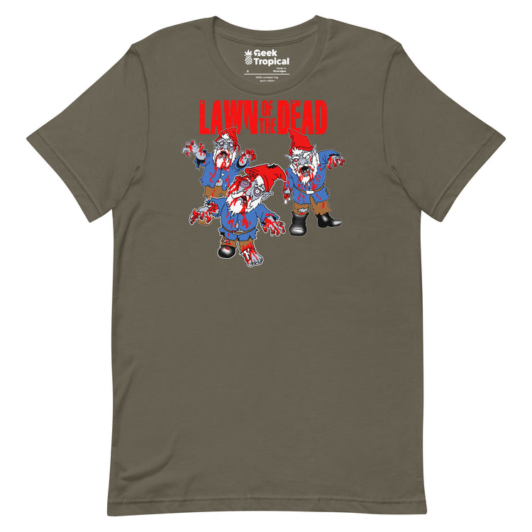 Lawn of the Dead T-Shirt Geek Nerd Advertise to Meta Fantasy Prints FLOW DESC WRITING