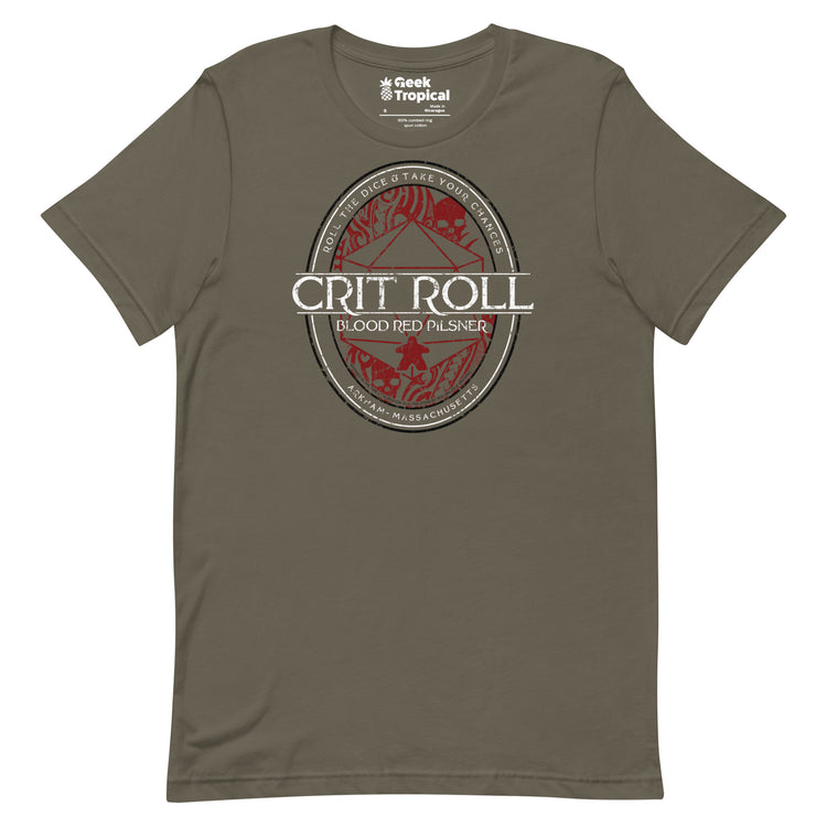 Arkham RPG Crit Roll T-Shirt Geek Nerd Advertise to Meta dnd & rpg print Fantasy Prints