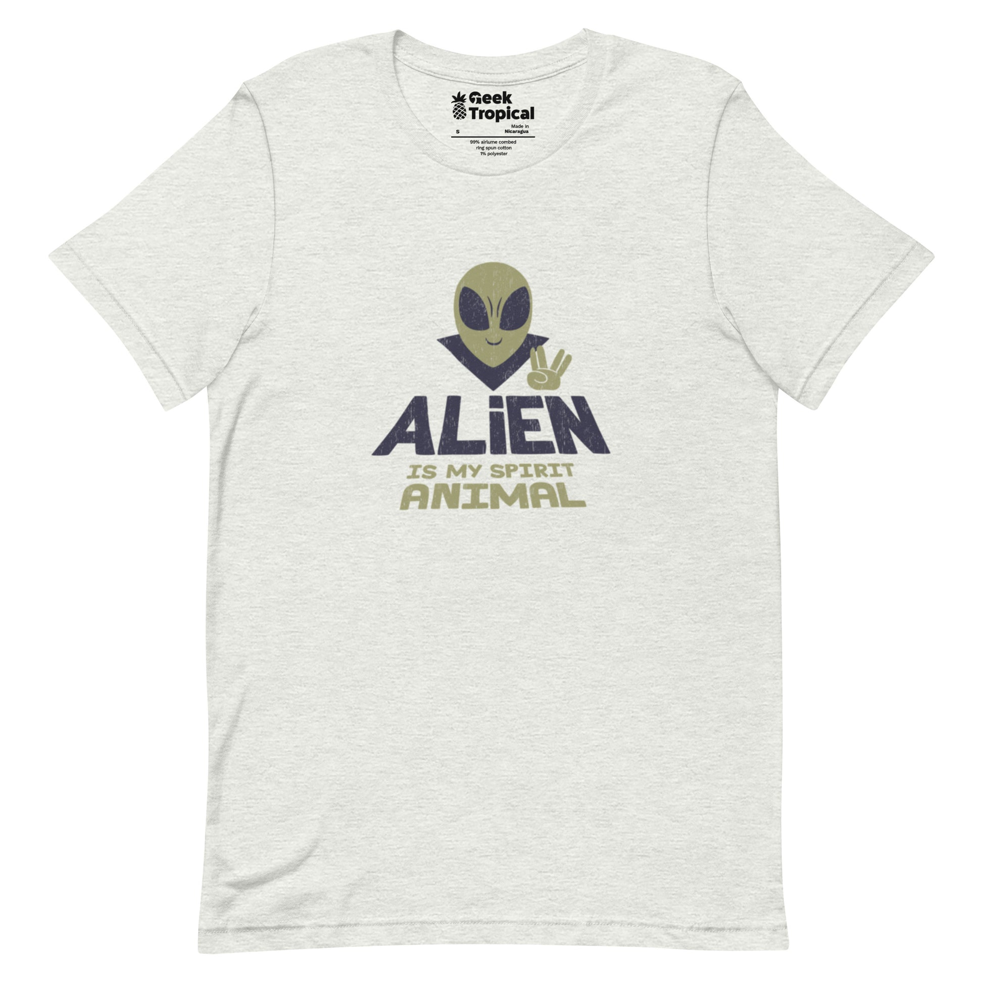 Alien Spirit Animal T-Shirt Geek Nerd Design by Tobe Fonseca FLOW DESC WRITING Funny Prints