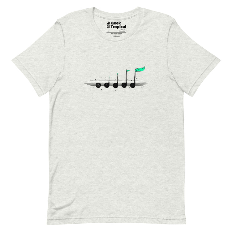 Biosphere Music Notes T-Shirt Geek Nerd Design by Tobe Fonseca FLOW DESC WRITING music print
