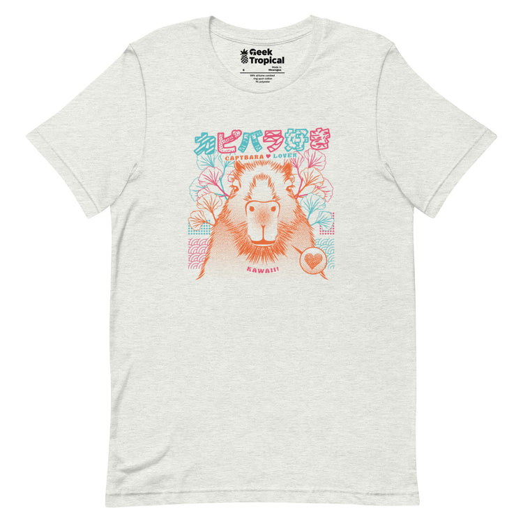 Capybara Neon Ramen T-Shirt Geek Nerd Animal Patterns Anime Design by Tobe Fonseca