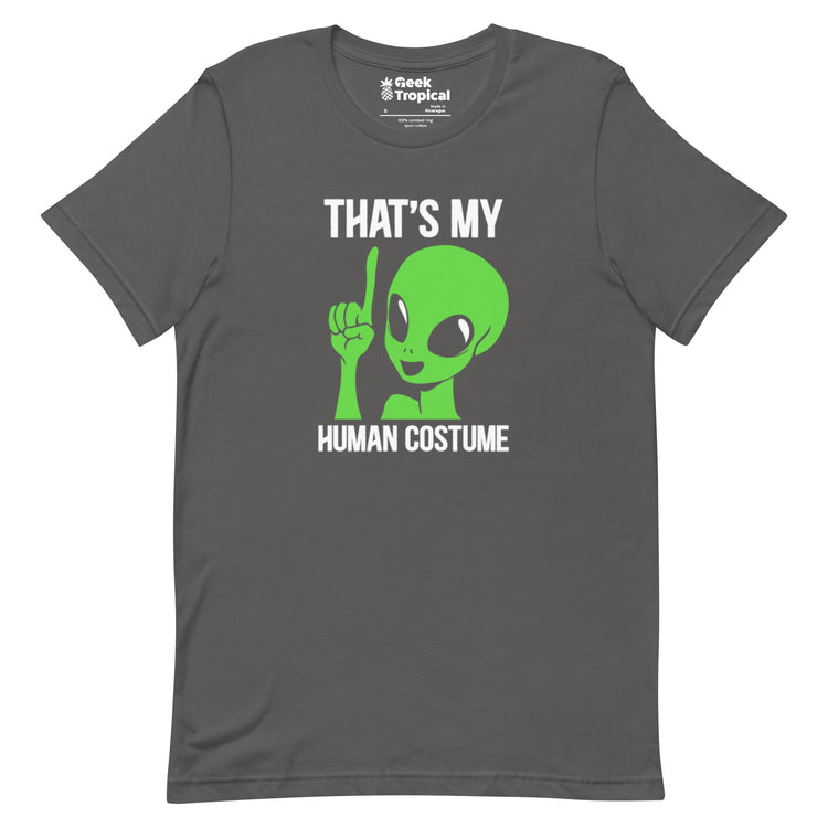 Alien Human Costume T-Shirt Geek Nerd Design by Tobe Fonseca Funny Prints halloween