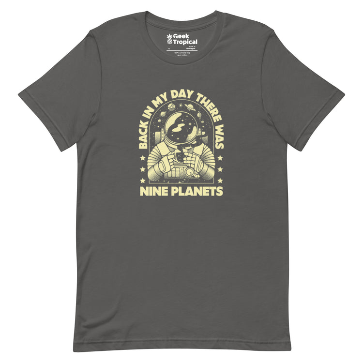 We Had Nine Planets T-Shirt Geek Nerd Design by Tobe Fonseca FLOW DESC WRITING Funny Prints