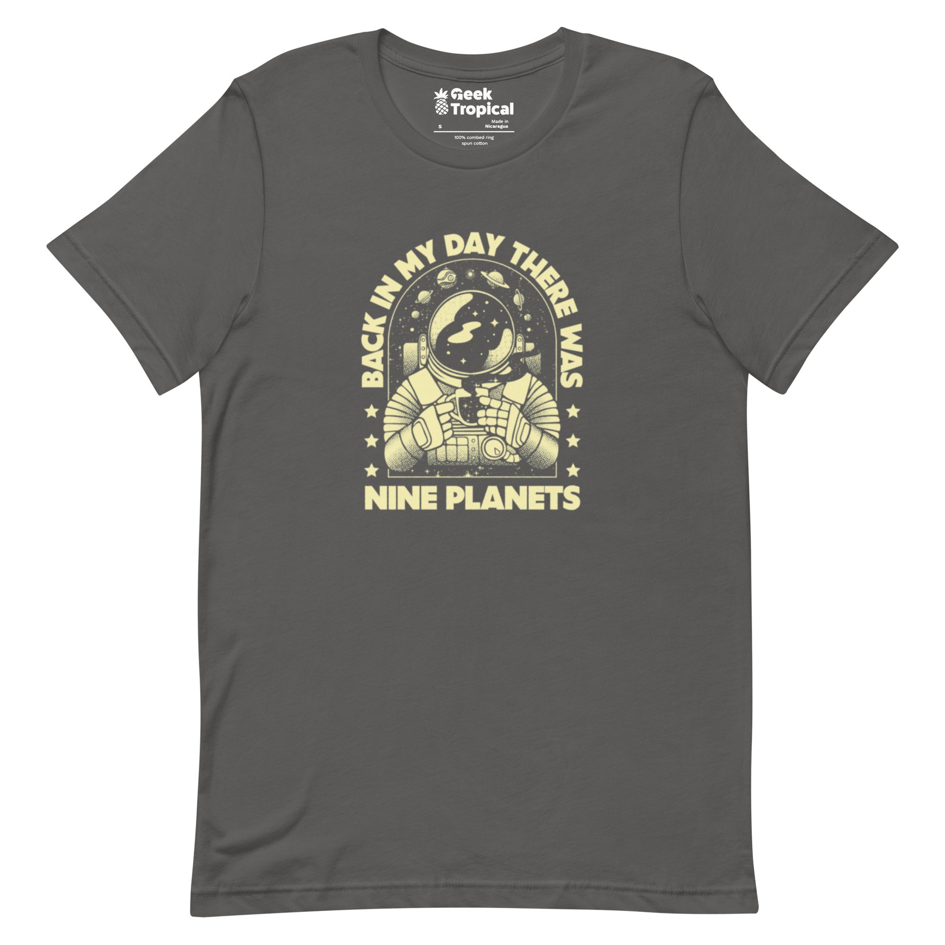 We Had Nine Planets T-Shirt Geek Nerd Design by Tobe Fonseca FLOW DESC WRITING Funny Prints
