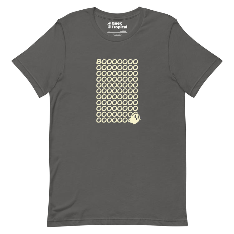 Boo Ghost T-Shirt Geek Nerd Design by Tobe Fonseca Fantasy Prints FLOW DESC WRITING