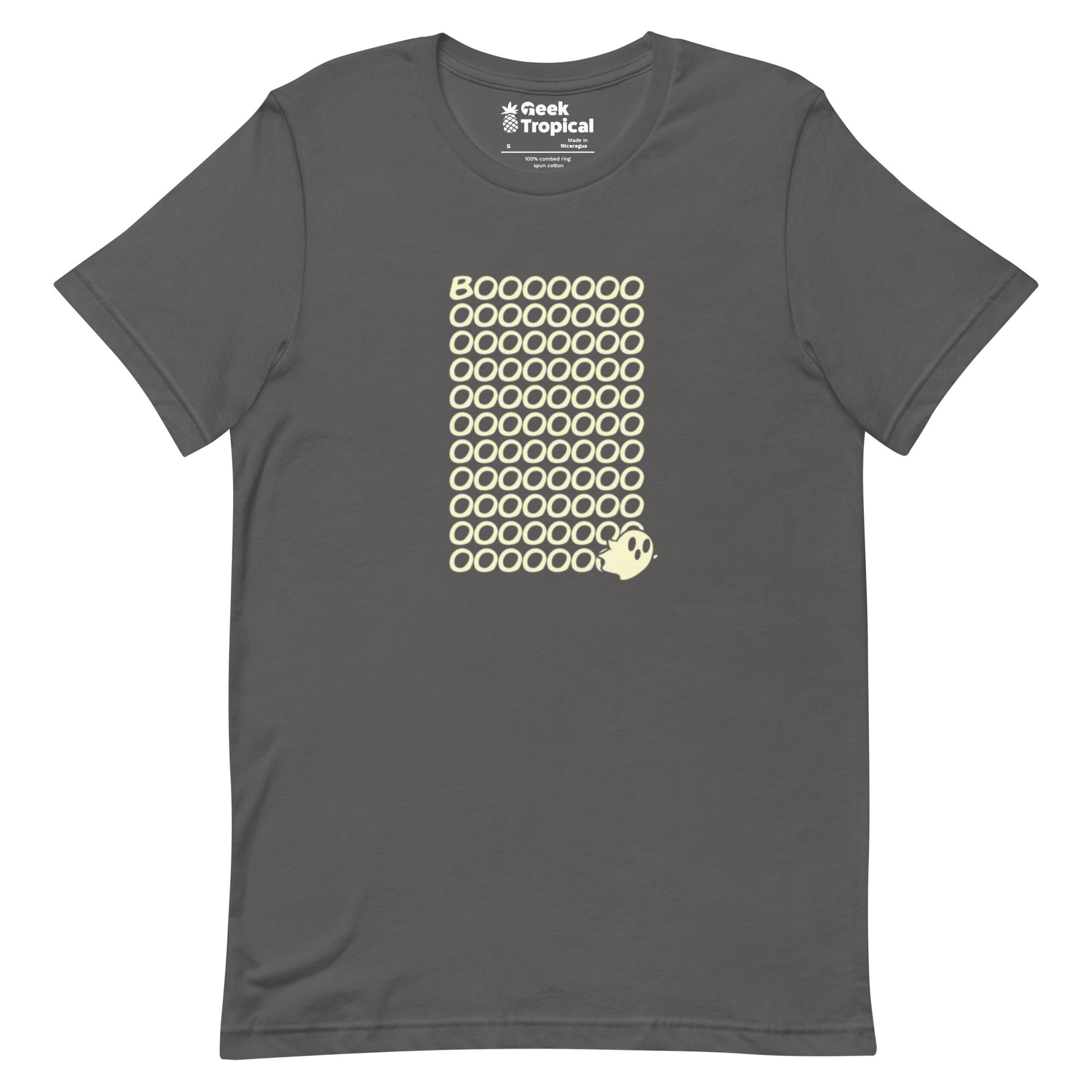 Boo Ghost T-Shirt Geek Nerd Design by Tobe Fonseca Fantasy Prints FLOW DESC WRITING