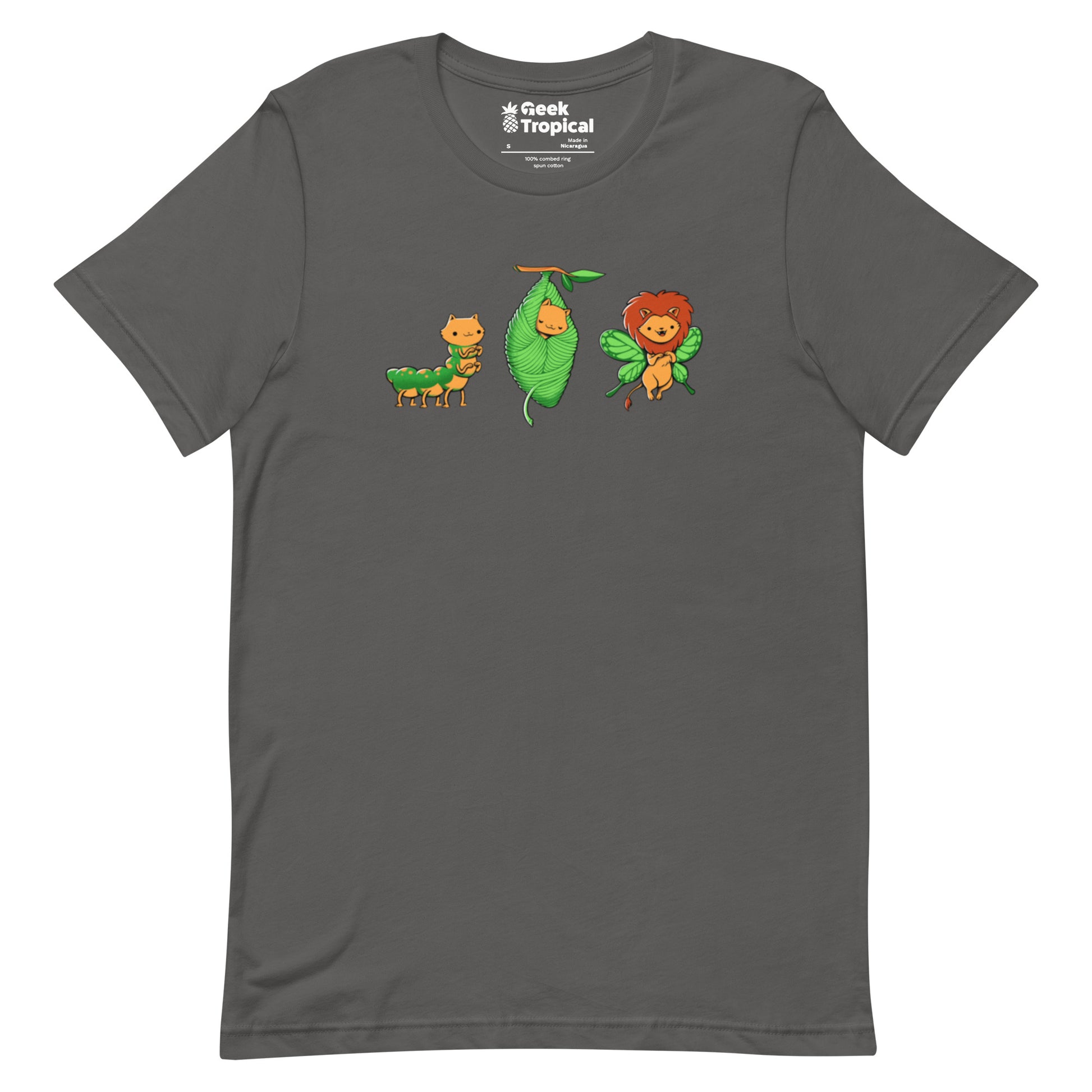 Cat - Erpillar T-Shirt Geek Nerd Animal Patterns Design by Tobe Fonseca Fantasy Prints