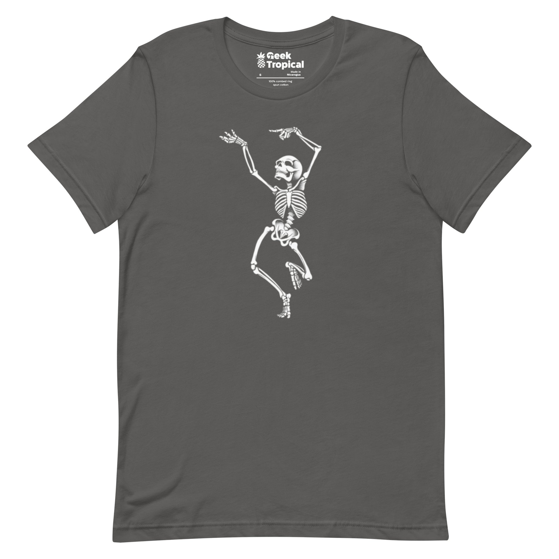Dancing Skeleton T-Shirt Geek Nerd Design by Tobe Fonseca FLOW DESC WRITING Funny Prints