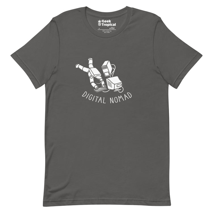 Digital Nomad Astronaut T-Shirt Geek Nerd computer print Design by Tobe Fonseca FLOW DESC WRITING