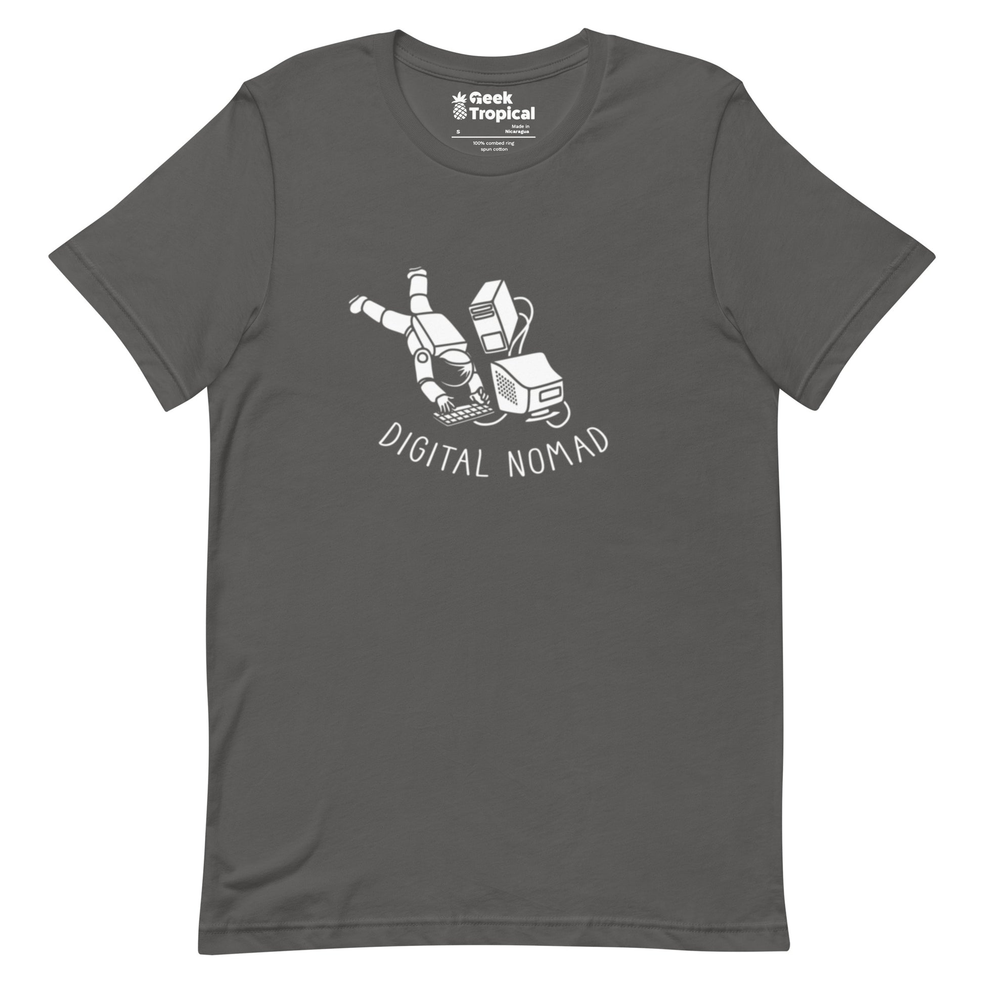 Digital Nomad Astronaut T-Shirt Geek Nerd computer print Design by Tobe Fonseca FLOW DESC WRITING