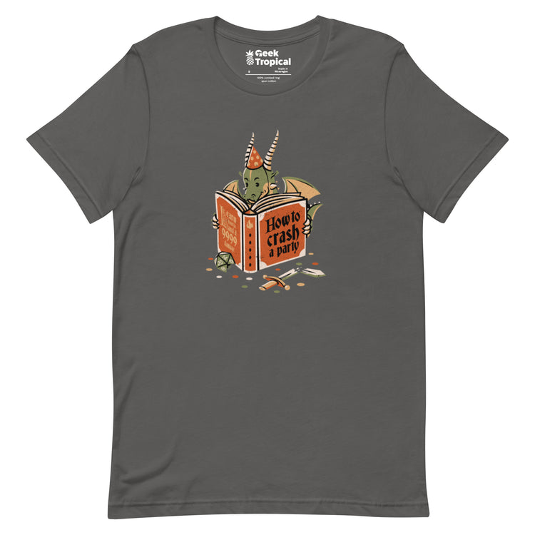 Dragon Party Crashing T-Shirt Geek Nerd Design by Tobe Fonseca dnd & rpg print Fantasy Prints