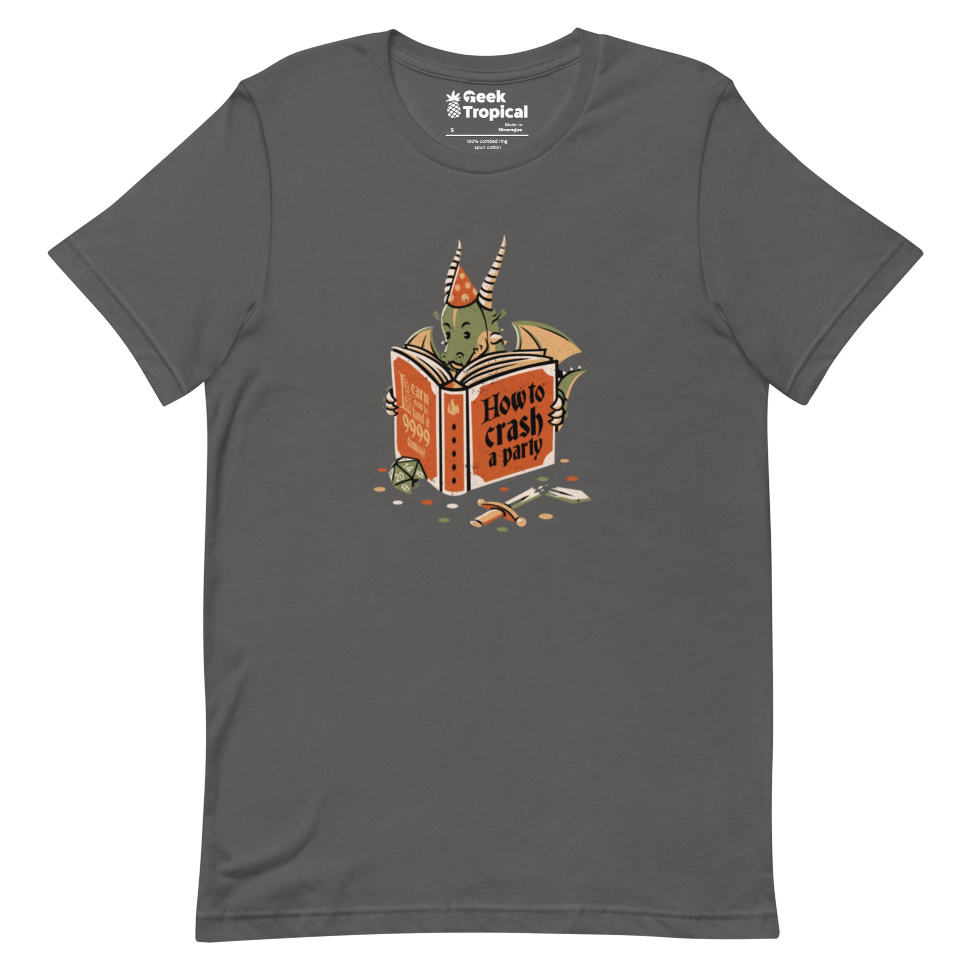 Dragon Party Crashing T-Shirt Geek Nerd Design by Tobe Fonseca dnd & rpg print Fantasy Prints