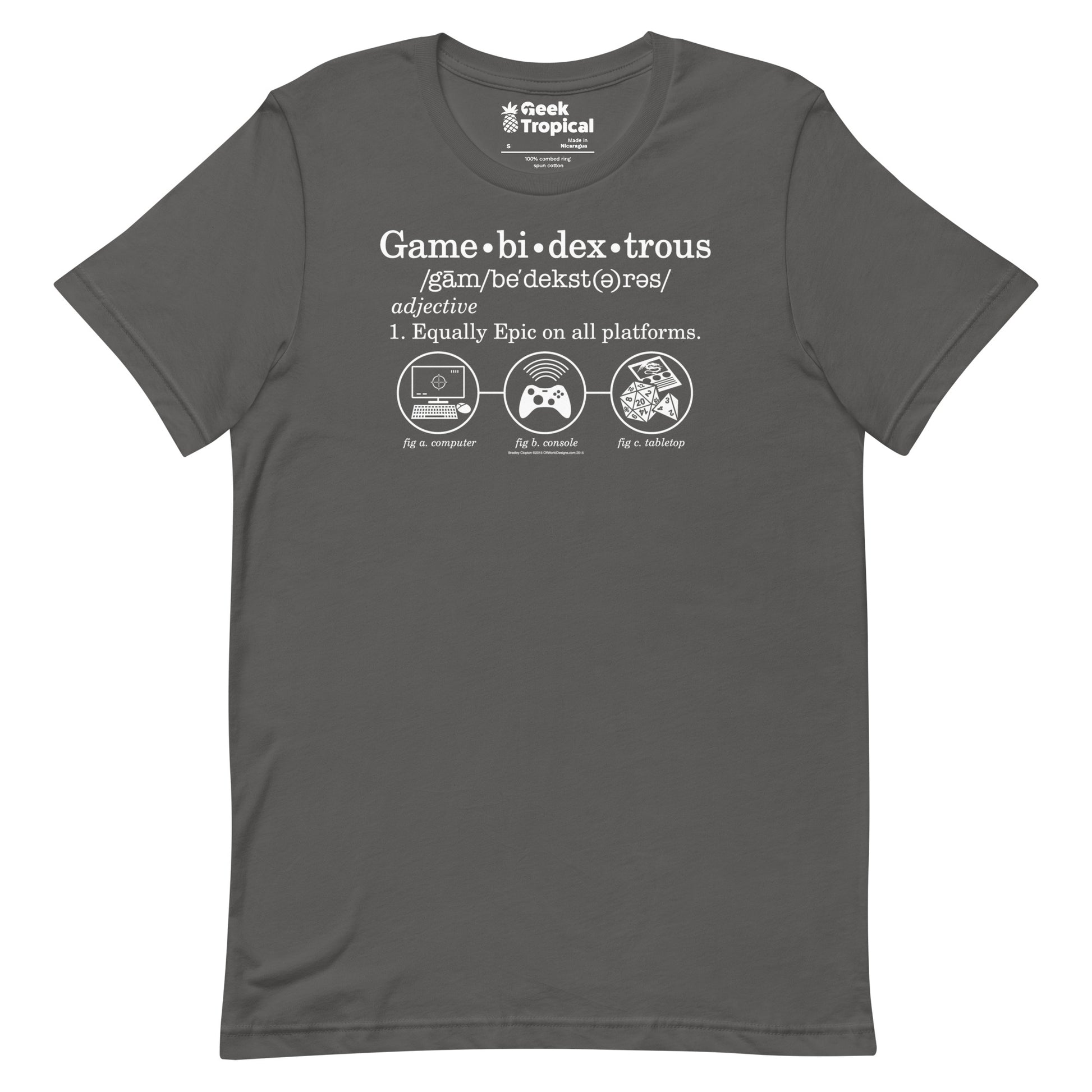 Gamebidextrous t-shirt Geek Nerd Advertise to Meta FLOW DESC WRITING Funny Prints