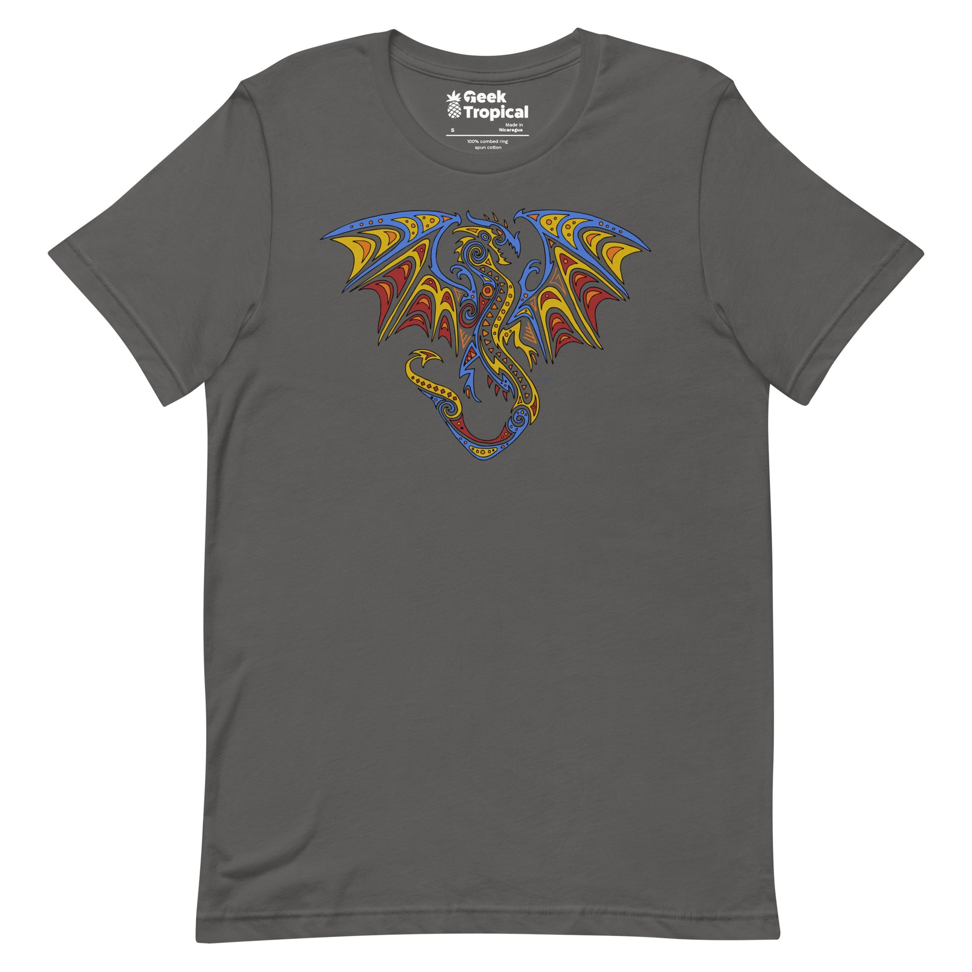 Tribal dragon 2014 t-shirt Geek Nerd Advertise to Meta Fantasy Prints FLOW DESC WRITING