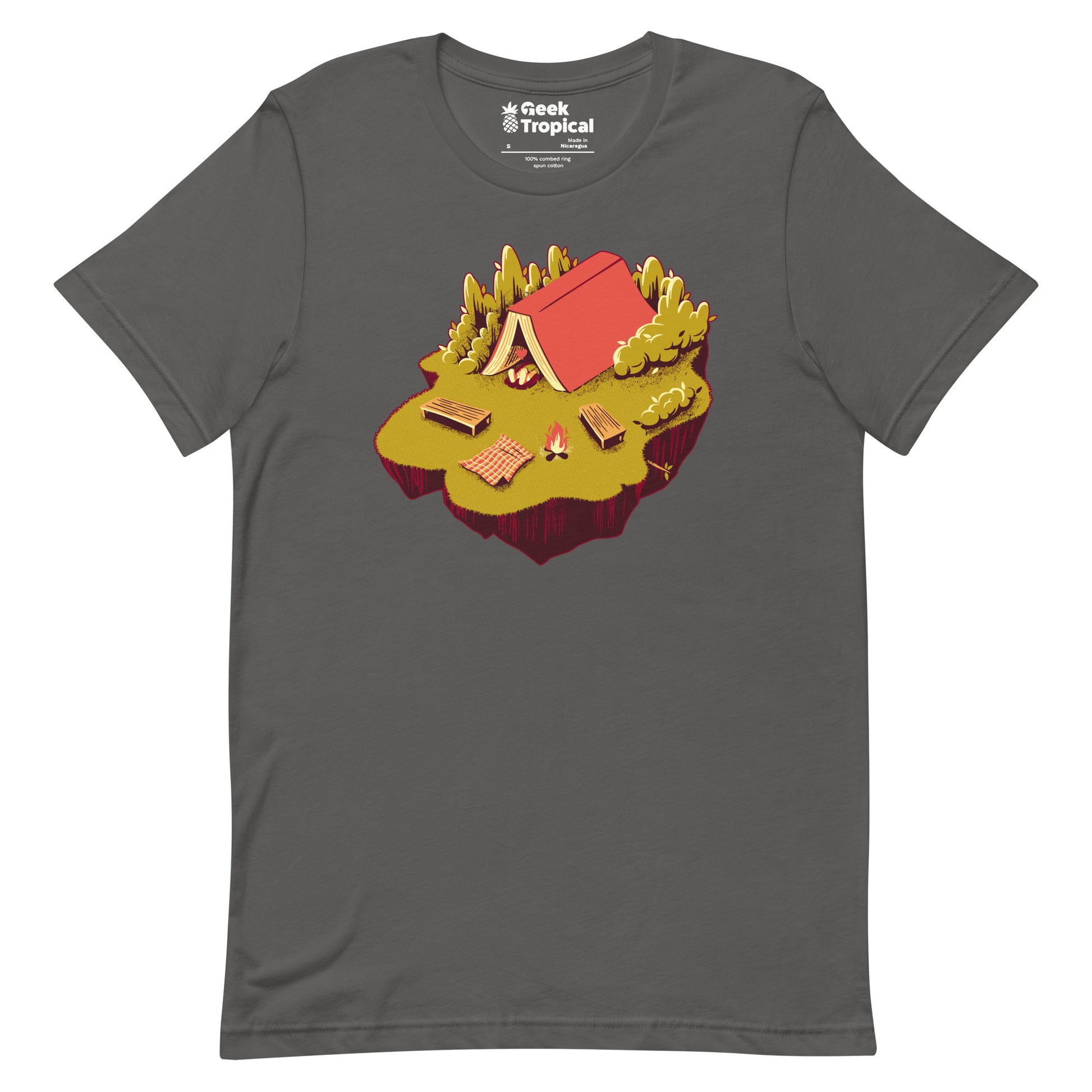 The Best Vacation Reading Book Camping T-Shirt Geek Nerd Advertise to Meta Book Prints Design by Tobe Fonseca