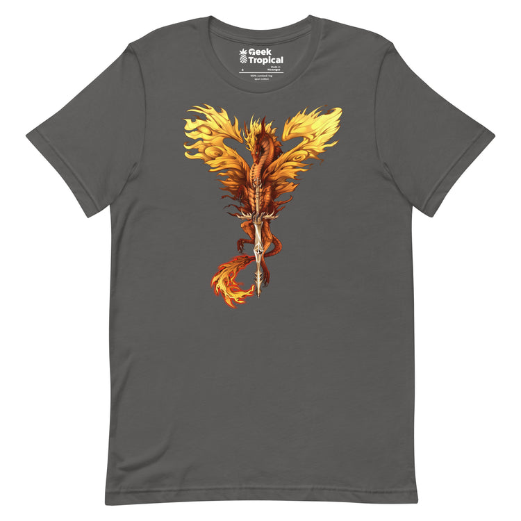 Dragonblade FLAMEBLADE T-Shirt Geek Nerd Advertise to Meta Design by Ruth Thompson Fantasy Prints