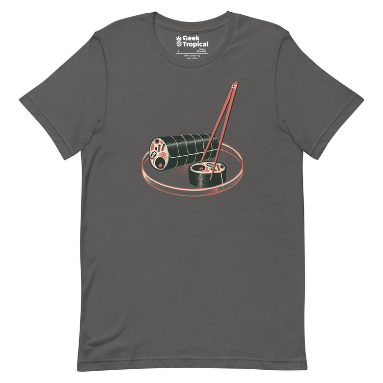 Sushi Cell Science Japanese T-Shirt Geek Nerd Advertise to Meta Design by Tobe Fonseca FLOW DESC WRITING
