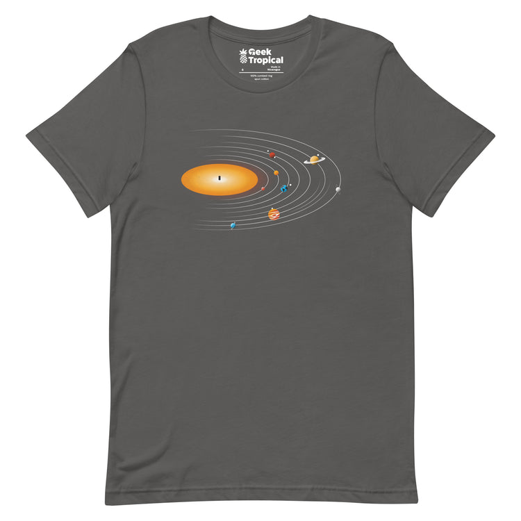 Solar System Vinyl Music T-Shirt Geek Nerd Advertise to Meta Design by Tobe Fonseca FLOW DESC WRITING