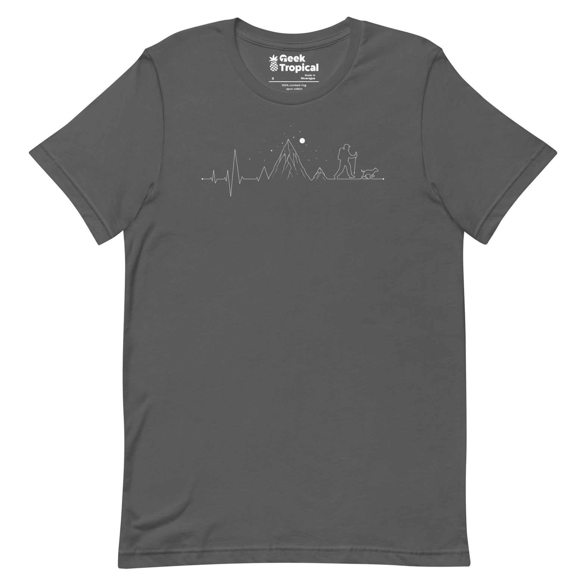 Hiking Heartbeat Mountain T-Shirt 13