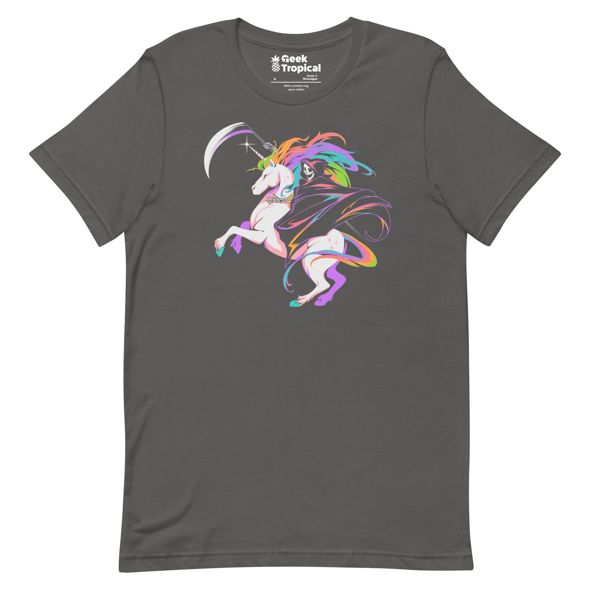 Death Unicorn T-Shirt Geek Nerd Advertise to Meta Design by Tobe Fonseca Fantasy Prints