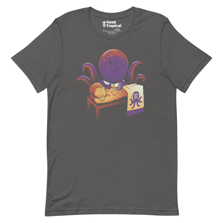 Cupping Therapy Octopus Massage T-Shirt Geek Nerd Advertise to Meta Animal Patterns Design by Tobe Fonseca