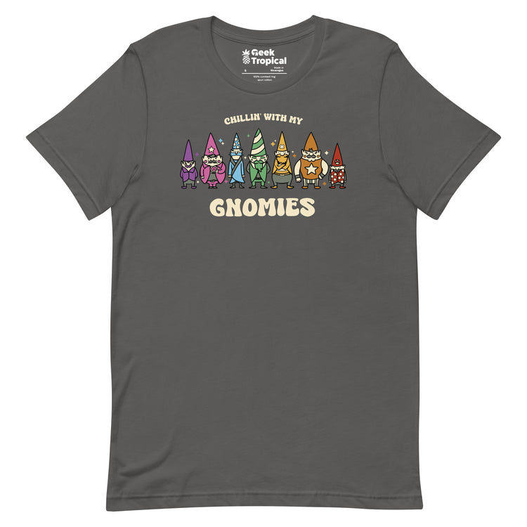 Chillin With My Gnomies T-Shirt Geek Nerd Advertise to Meta Christmas Print Design by Tobe Fonseca