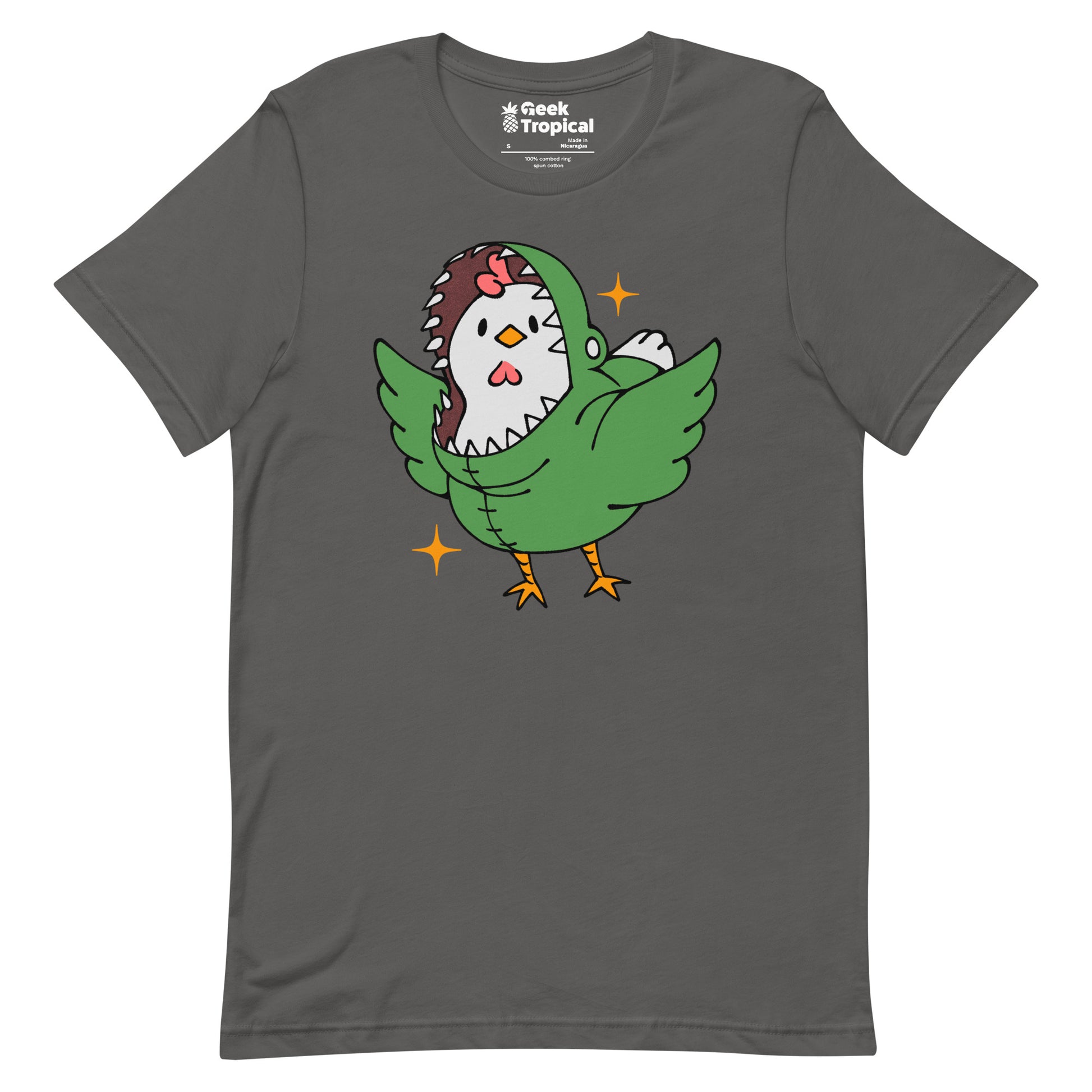 Chickenossauro Rex T-Shirt Geek Nerd Advertise to Meta Animal Patterns Design by Tobe Fonseca