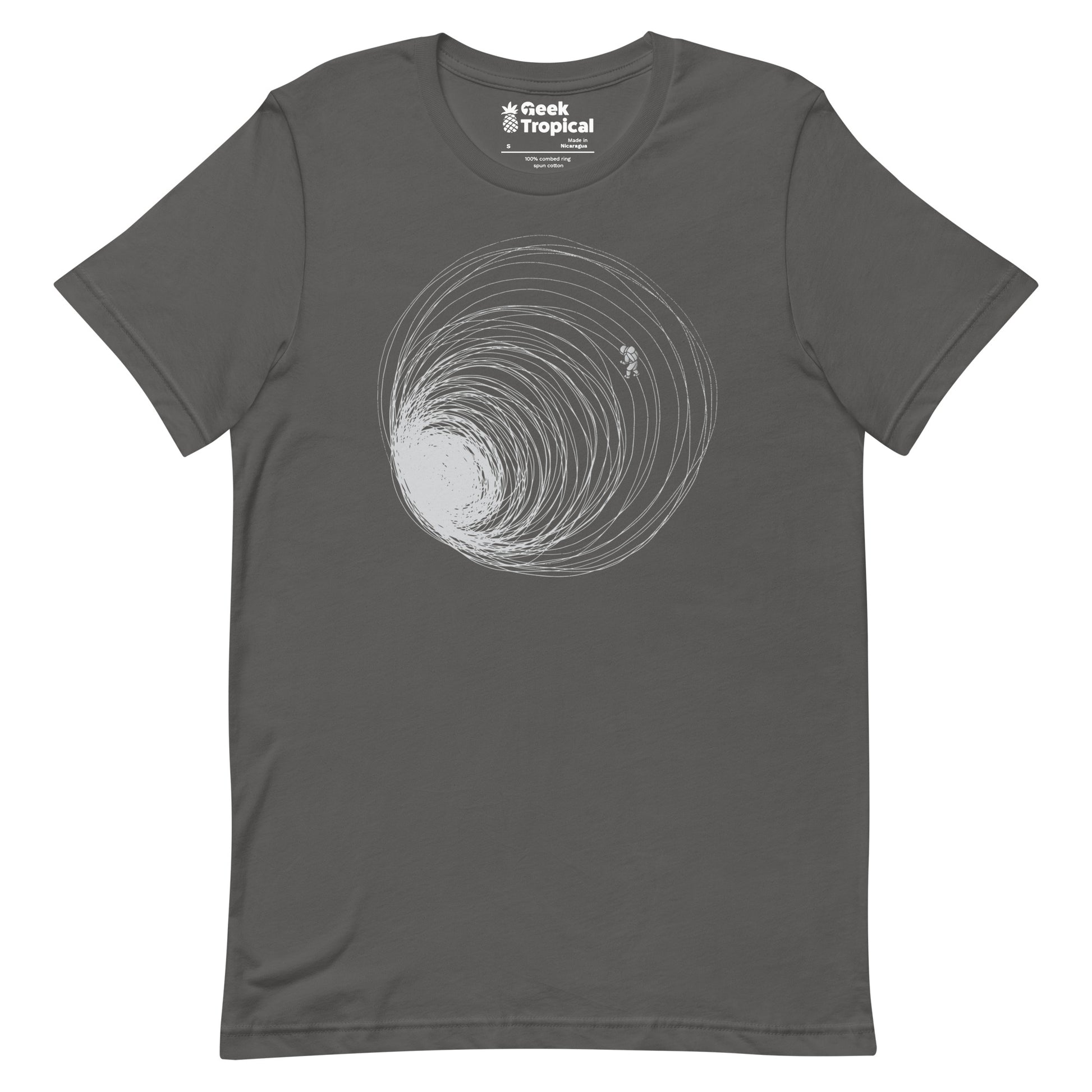 Black Hole Astronaut Lost in Space T-Shirt Geek Nerd Advertise to Meta Design by Tobe Fonseca FLOW DESC WRITING