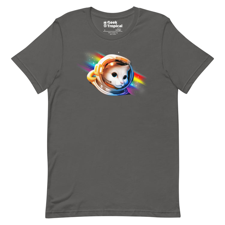 Astronaut Cat T-Shirt Geek Nerd Advertise to Meta Animal Patterns Design by Tobe Fonseca